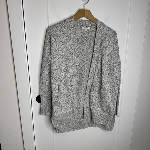 Madewell Midland Open Front Cardigan Sweater Speckled Size XXS - Picture 2 of 5